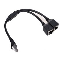 랜선분배기 첫번째 2 소켓 LAN 이더넷 네트워크 RJ45 플매트 카펫 러그 분배기 연장 어댑터 커넥터 케이블 스위치 ADSL 라우터