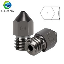 분무기 고익 고압 KeePang-육각 MK8 노즐 경화 강철 금형 부식 방지 나사산 1.75mm 3D 프린터 노즐 엔더 3 프로 용 피스, 1.0mm