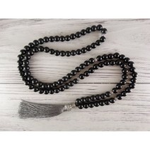 엘리트 순지트 말라 108 명상 비즈 블랙 목걸이 오닉스, 기본선택