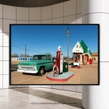 American vintage 미국 빈티지감성 하이틴 키치 풍경 자동차 카페인테리어 액자