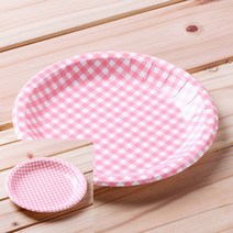 10p 칼라종이접시 핑크 20cm 일회용플라스틱용기 일회용국그릇 일회용밥그릇 비빔밥용기 국물컵 덮밥용기 국용기