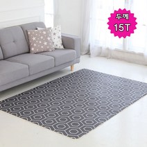 충무산업 거실매트 층간소음방지 바닥매트 놀이방매트, 헥사곤+웨이브(15T)