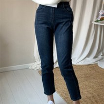 [바보사랑] 여자 밴딩 키작녀 9부 일자 스트레이트 맘진 청바지