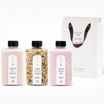 [선물박스포함] 소금공장 실속패키지 3조세트(900g) 10종류 소금답례품 조문 명절 교회 결혼 고희 팔순 칠순 웨딩답례품, 핑크솔트+함초천일염, 참깨