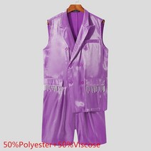 남자 멜빵 바지 멜빵청 남성 점프 수트 Incerun 남성 rompers 솔리드 옷깃 민소매 더블 브레스트 스트리트 패션 우아한 캐주얼 점프 슈트 남성 작업복