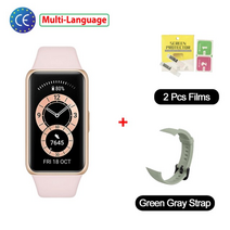 가성비 스마트워치 블루투스 시계 Huawei Band 6 Smartband Bloed Zuurstof 1.47 Amoled 화면 Hartslag 추적기 수면 모니터링 10, 3-파이 씨엔 에스에프
