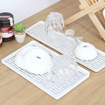 주방 정수기 컵받침 트레이 식기 건조대 설거지 물빠짐 만능 가정용 자취생 싱크대 1인가구, 슬림