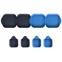 국내생산 다용도 플레이트+앞접시 4P 6P 8P 전자레인지용, 8P_블랙(대2P+소2P)+네이비(대2P+소2P)