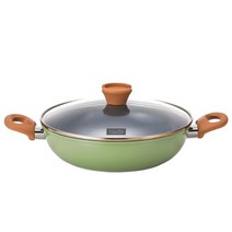 그린컬러냄비 인덕션냄비 세라믹냄비 전골냄비 24cm, 단품, 단품