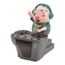 FWT Tik tok 춤추는 돼지 인형 DJ 전동 댄스 돼지 완구, 배터리식