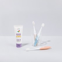 에디슨 유아칫솔 6P / 베베버드 무불소치약 저불소치약, 1단계 무불소치약(0~36) 1P