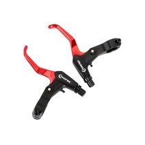 2 조각 자전거 브레이크 레버 핸들 바로드 자전거 핸들 부품 알루미늄 합금 경량 교체 사이클링 액세서리, 03 Red