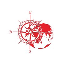 산악 모험 나침반 자동차 스티커 지도 그래픽 캠퍼 rv 캐러밴 랭글러 후드 비닐 데칼 TJ LJ JK 도어 액세서리 자동차 액세서리, 빨간+L 50X47CM+Paper box packagi