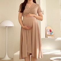 만삭촬영원피스 주수원피스 임산부하객룩 꼬임원피스