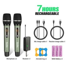 2 채널 무선 마이크 UHF 듀얼 핸드 헬드 다이나믹 가라오케 시스템 60m 무대 교회 파티 학교 PA 스피커 회의, DL602, DL602