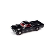 교쇼 JOHNNY LIGHTNING 1967 셰비 엘카미노 그로스 블랙 1/64 다이캐스트 JLSP225B, 단품