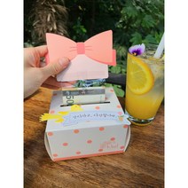 리본도트 용돈박스 반전용돈박스, 오렌지도트