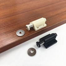 4pcs 캐비닛 도어 스토퍼 DIY 마그네틱 푸시 터치 캐치 중지 자기 정렬 주방 찬장 자석, 02 black