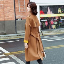 DFMEI 여성 트렌치코트 하프 코트 서양풍 코트