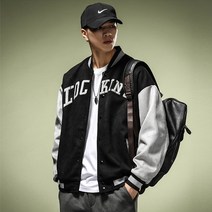 이유까까 남성용 BLOG 야구 점퍼
