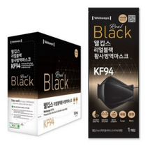 웰킵스 리얼블랙 황사마스크 대형 KF94, 10개입, 3개