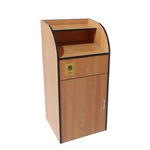 카페 PC방 창업 음료반납대 셀프바 정리대 쓰레기통, 오크 스몰 플랫 탑