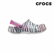크록스 [크록스] 키즈 클래식 애니멀 프린트 클로그 화이트멀티 207600-94S