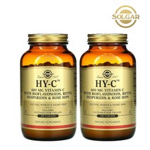 [2개세트] Solgar 솔가 HY-C 600mg 비타민C 바이오플라보노이드 루틴 헤스페리딘 로즈힙 250정 L 아스코빅애씨드 아스코르브산 결정셀룰로스 식물성 셀룰로오스 실리카