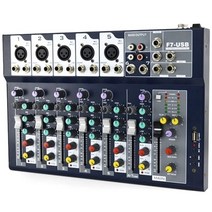 7-way 믹싱 콘솔 bluetoothusb 카드 프로 오디오 장비 믹서 오디오 디지털 비디오 소비자, 검은 색
