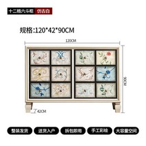 자개장 나비장 앤틱가구 수납장 버킷박스 원목 서랍 거실 빈티지 원목, 2, 12칸 육두장 【고고백】