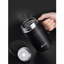 보온 보냉 컵 물병 텀블러 머그컵 스테인레스 손잡이, 316스테인리스스틸본색420ml