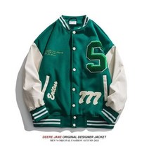 봄 가을 남성 자켓 일본 패션 야구 유니폼 코트 Streetwear 자켓 남성 캐주얼 남성 의류 편지 자켓 탑스
