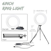 스튜디오조명 카메라 라이트 스탠드 비디오그래프 전문가용16cm LED 사진 비디오 라이트 패널 RGB 필터 조, 02 RING LIHGT B