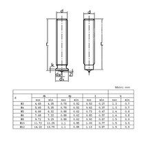 스터드용접기 Welding Screws Spot Head M3 M4 M5 M6 M8 Size Solid Studs Full Standard Pitch Male Bolts, 05 M8 (20pcs)_07 25mm