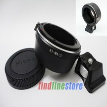 AI-S 렌즈 어댑터 올림푸스 E-PM1 E-P2 G2 G3 G10 + 모자 삼각대 Nikon F AI, 한개옵션0
