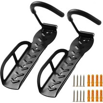 HOMEE - 자전거 벽걸이 수직 랙 차고 후크 시스템, 2PK