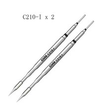 납땜팁 인두기GVM T210 팁 JBC/GVM 노즐 C210-I/IS/K T26 S21 JBC 무연 빠른 온도, 01 TIP C210-I x 2