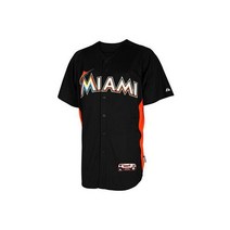 NWT Majestic Miami Marlins MLB 남성 Cool Base Batting Practice저지 - XL
