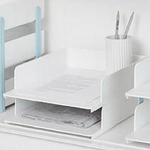 A4 용지 이면지 보관 층층이 파일함 2개 사무실 서류수납함 사무비품 관공서비품 문서함 서류함 서류정리함