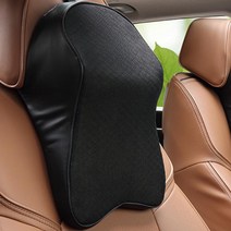 제네시스목쿠션 벤츠 차량용 의자 메모리폼베개, 자동차목쿠션, 브라운