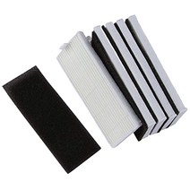A4 로봇 청소기 아이 라이프 여분 chuwi위한 NEW 5PCS 스폰지 + 5PCS HEPA 필터, 하나, 검정, 흰색