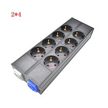 고전력 산업용 기관용무선 멀티탭 항공 플러그 슈코 파워링크 박스 3P 항공 플러그 유럽 표준 소켓, 01 110-250 볼트, 03 2X4