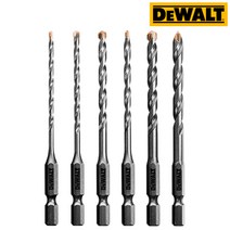 디월트 DWA612056 임팩용 콘크리트 비트 3-6.5mm, 선택4) DWA612060 6mm
