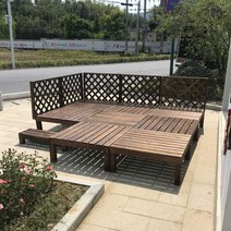 조립식평상 야외평상 데크 카페 펜션 정자 쉼터 계곡, 100x100x18cm 플랫폼 조각 1