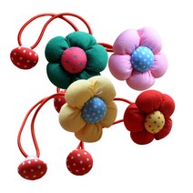 마녀의생활 핸드메이드 데이지 플라워 머리핀4p 머리끈4p 택1