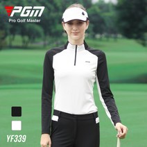 PGM 여성 골프웨어 와이드 반복 집업 골프티셔츠
