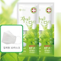 자연을담다 에어솔루션 자연을 담은 KFAD 비말차단 3중필터 마스크[대형/50매], 2매