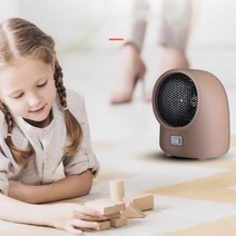 미니 팬 히터 350-400W 전기 PTC 사무실 가정용 캠핑 열풍기 난로 소형 휴대용 욕실 난방기 온열기 온풍기, 220V, 핑크
