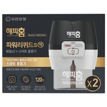해피홈 블랙에디션 스마트훈증기 + 파워리퀴드S액 리필 60일 2p 6세트
