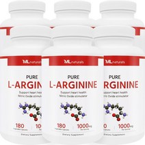 마이라이프내추럴스 L-아르기닌 1000 mg 180정, 6병